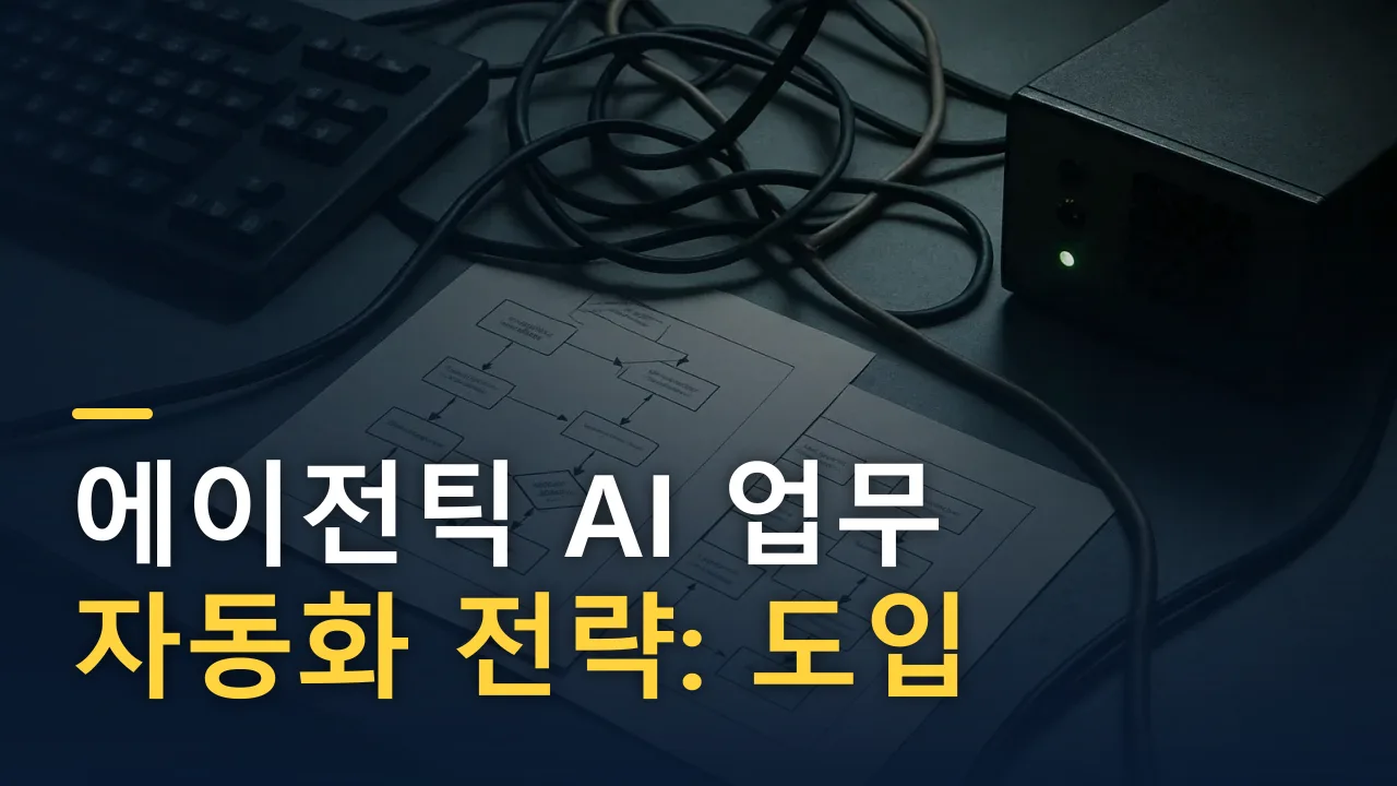에이전틱 AI 업무 자동화 전략: 도입 순서와 의사결정 가이드