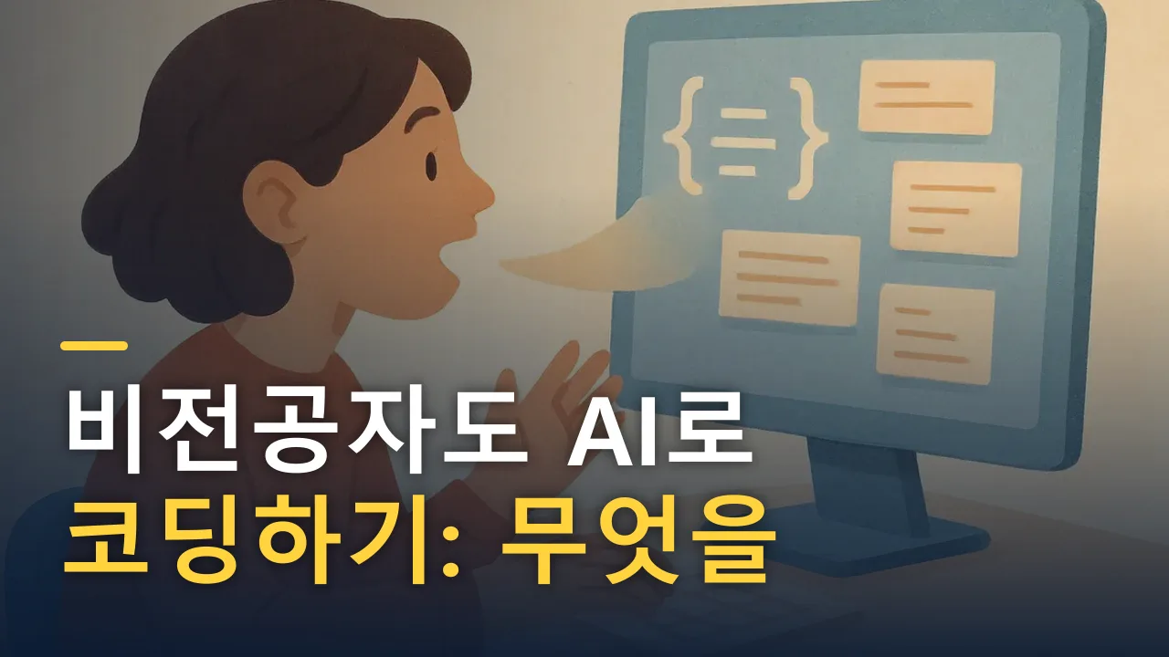 비전공자도 AI로 코딩하기: 무엇을 어디까지 할 수 있나