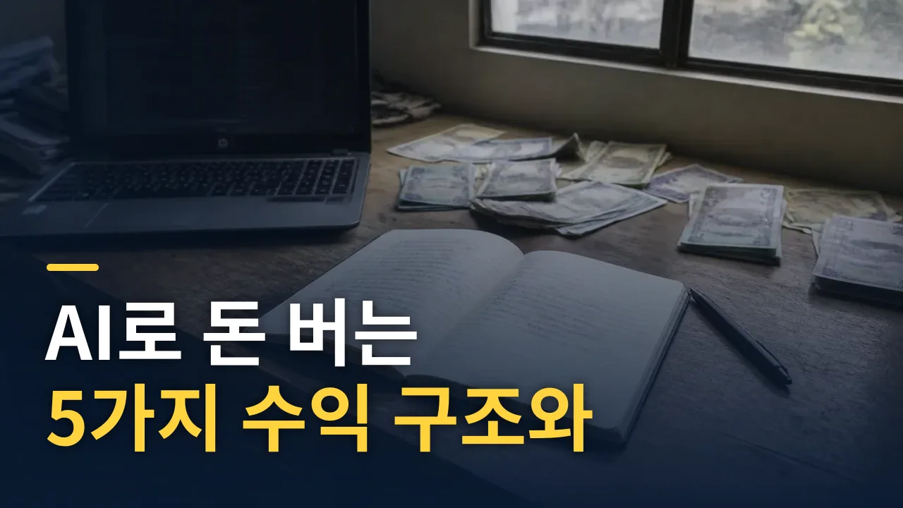 AI로 돈 버는 5가지 수익 구조와 현실 가이드