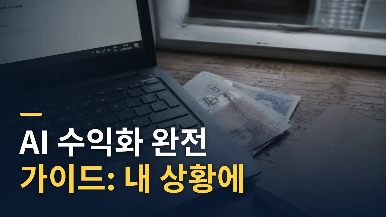 AI 수익화 완전 가이드: 내 상황에 맞는 경로 고르기