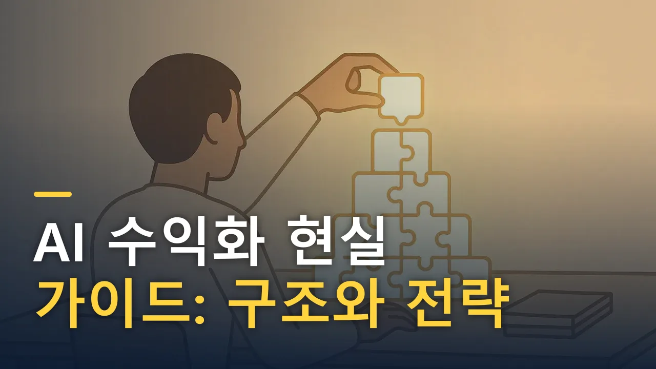 AI 수익화 현실 가이드: 구조와 전략 완벽 정리
