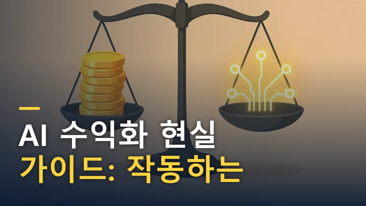 AI 수익화 현실 가이드: 작동하는 모델과 리스크