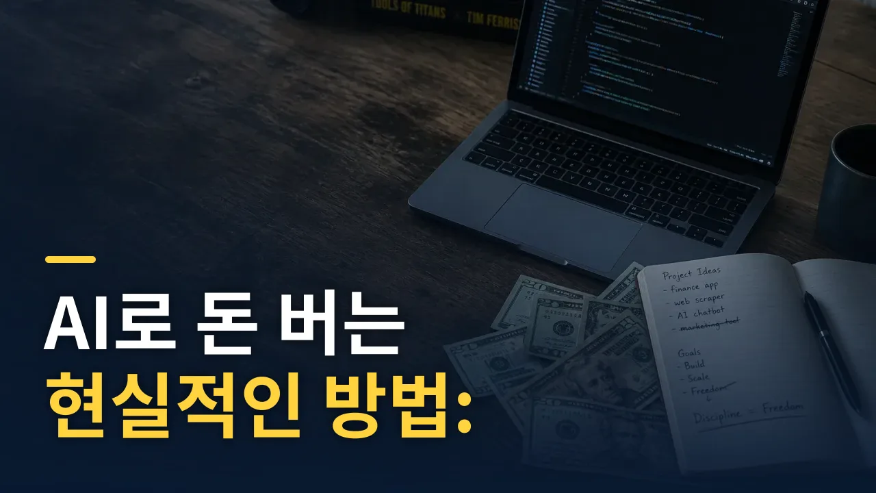 AI로 돈 버는 현실적인 방법: 수익화 전략 총정리