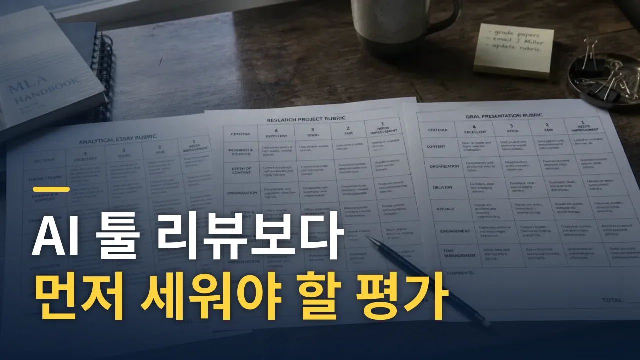 AI 툴 리뷰보다 먼저 세워야 할 평가 기준