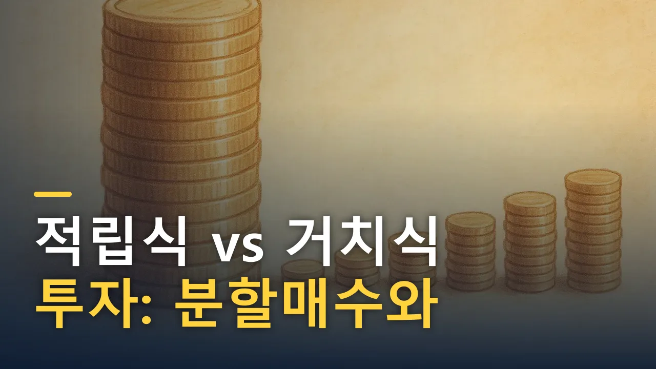 적립식 vs 거치식 투자: 분할매수와 일괄매수, 뭐가 유리할까