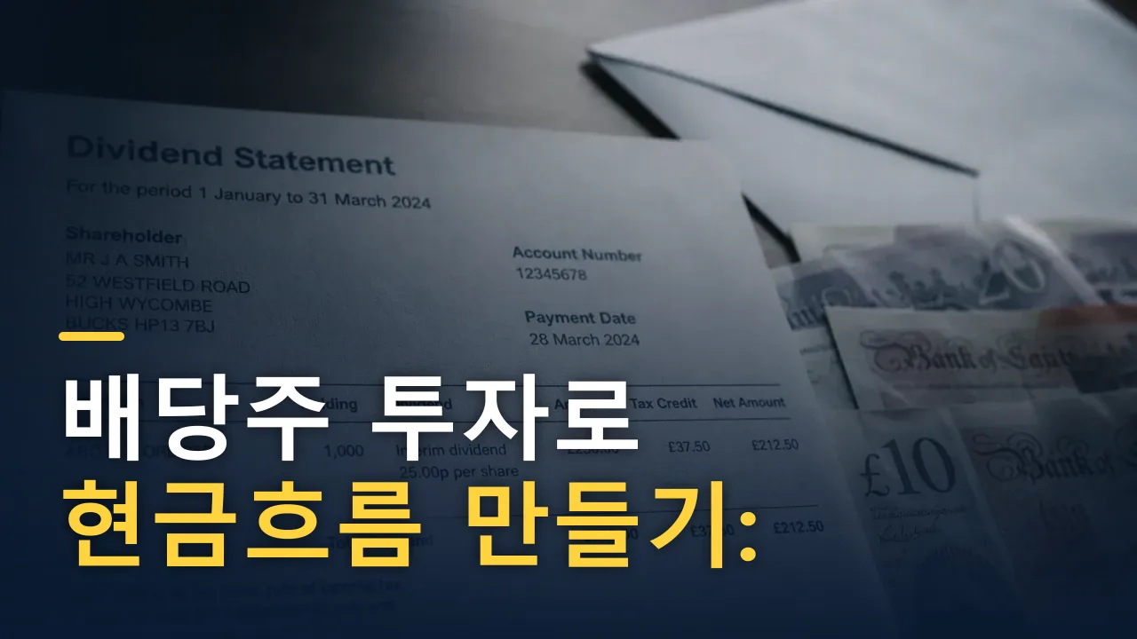 배당주 투자로 현금흐름 만들기: 기준일·세금·ETF 함정까지