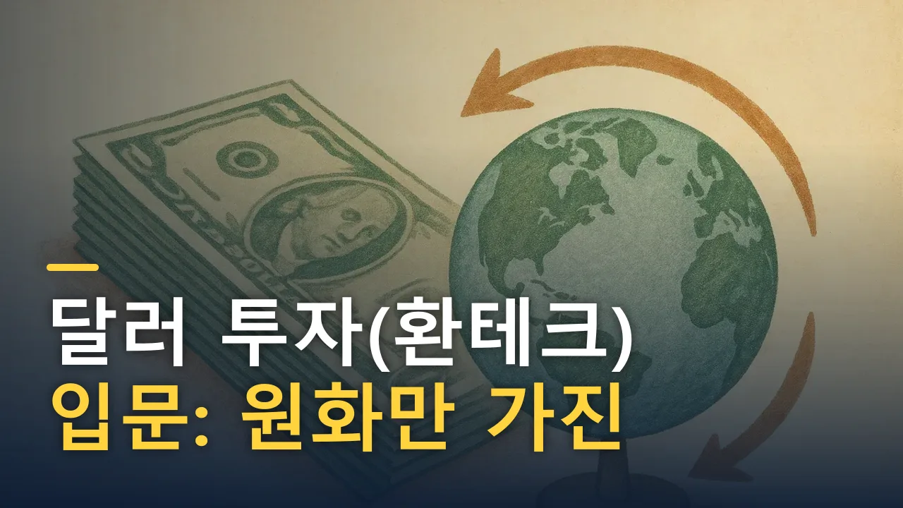 달러 투자(환테크) 입문: 원화만 가진 사람을 위한 가이드