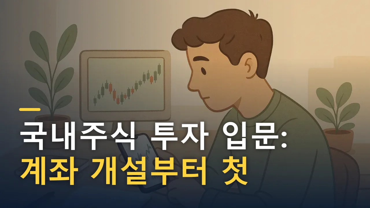 국내주식 투자 입문: 계좌 개설부터 첫 매수까지
