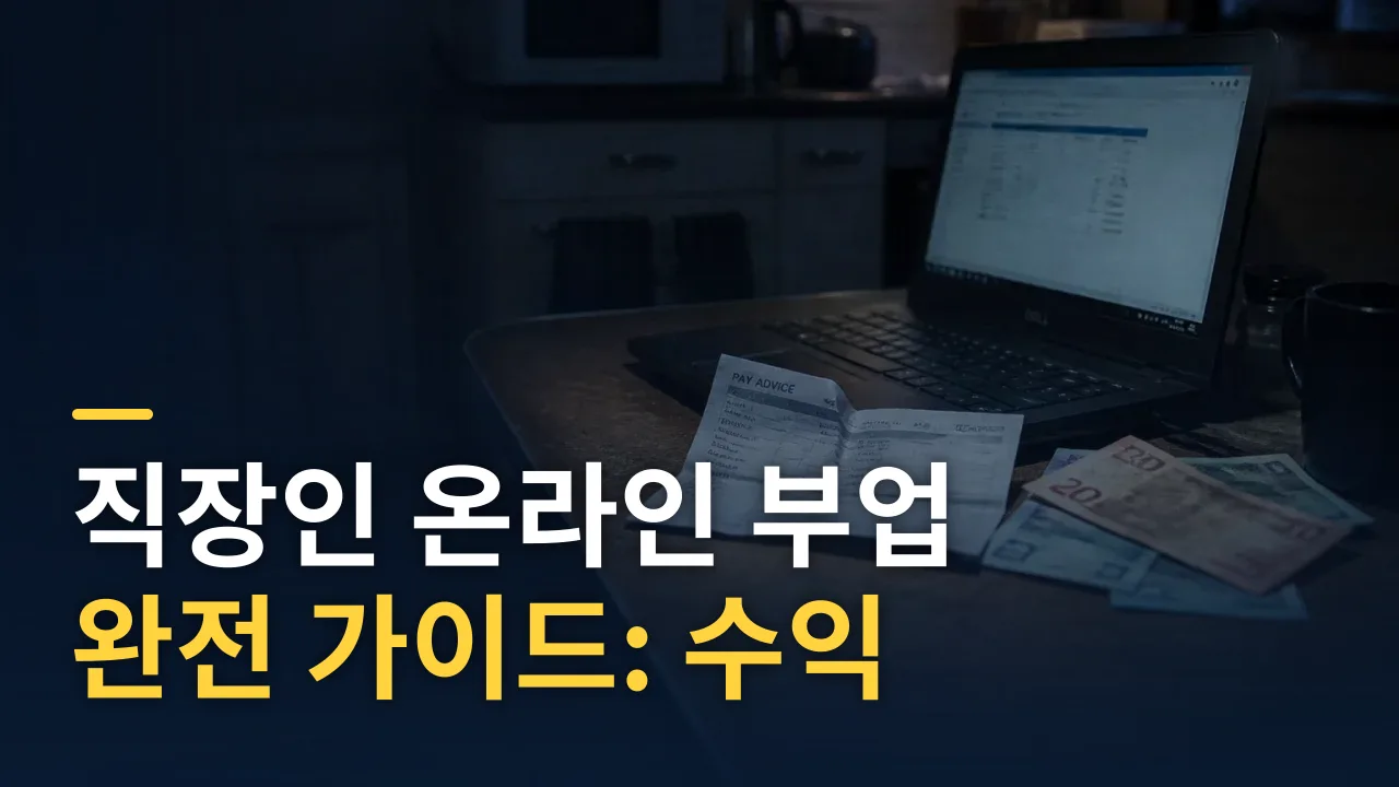 직장인 온라인 부업 완전 가이드: 수익 구조·세금·겸업금지 총정리