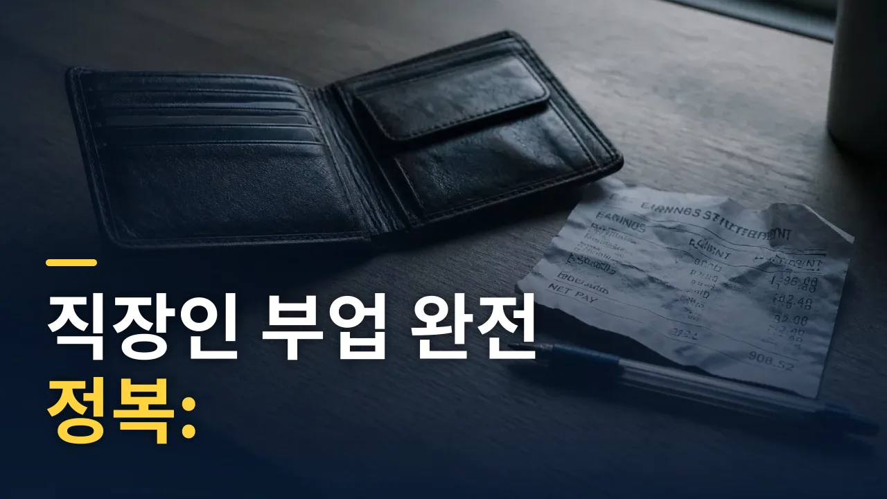 직장인 부업 완전 정복: 징계·세금·건보료 총정리