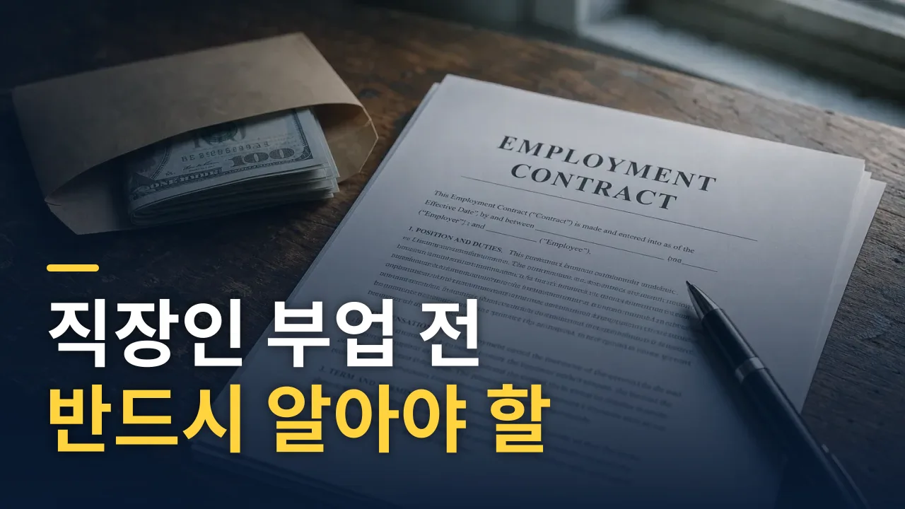 직장인 부업 전 반드시 알아야 할 법·세금·리스크 가이드