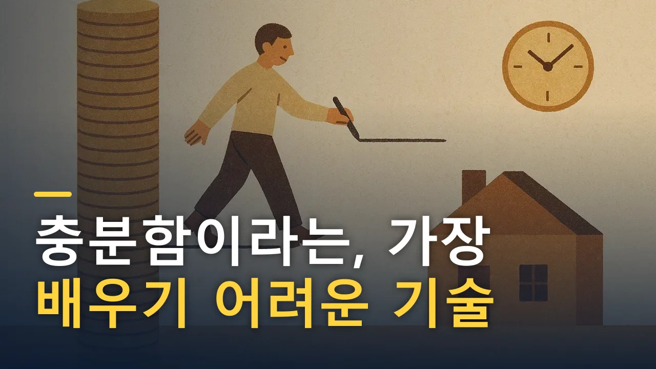 충분함이라는, 가장 배우기 어려운 기술
