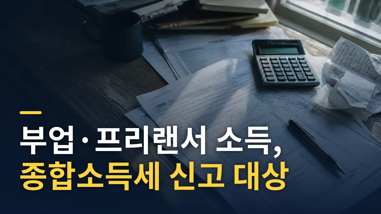 부업·프리랜서 소득, 종합소득세 신고 대상 자가진단