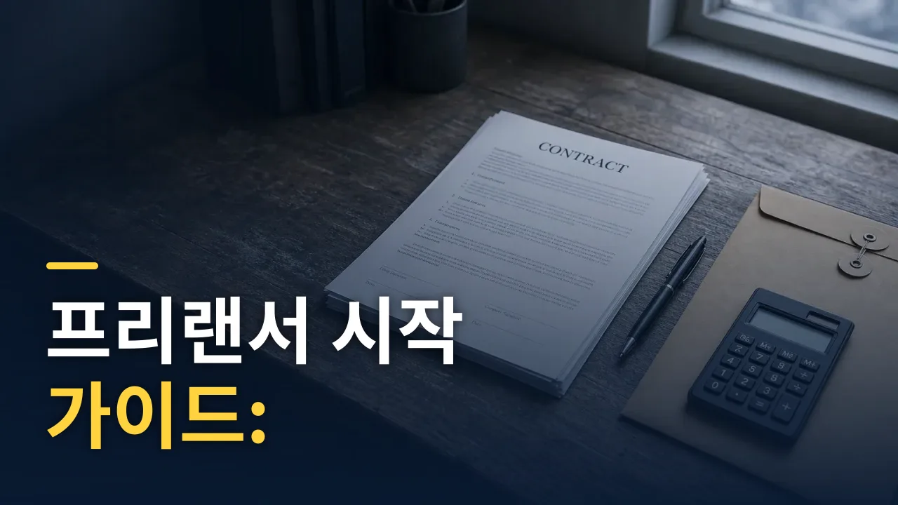프리랜서 시작 가이드: 수주·계약·세금 완전 정리