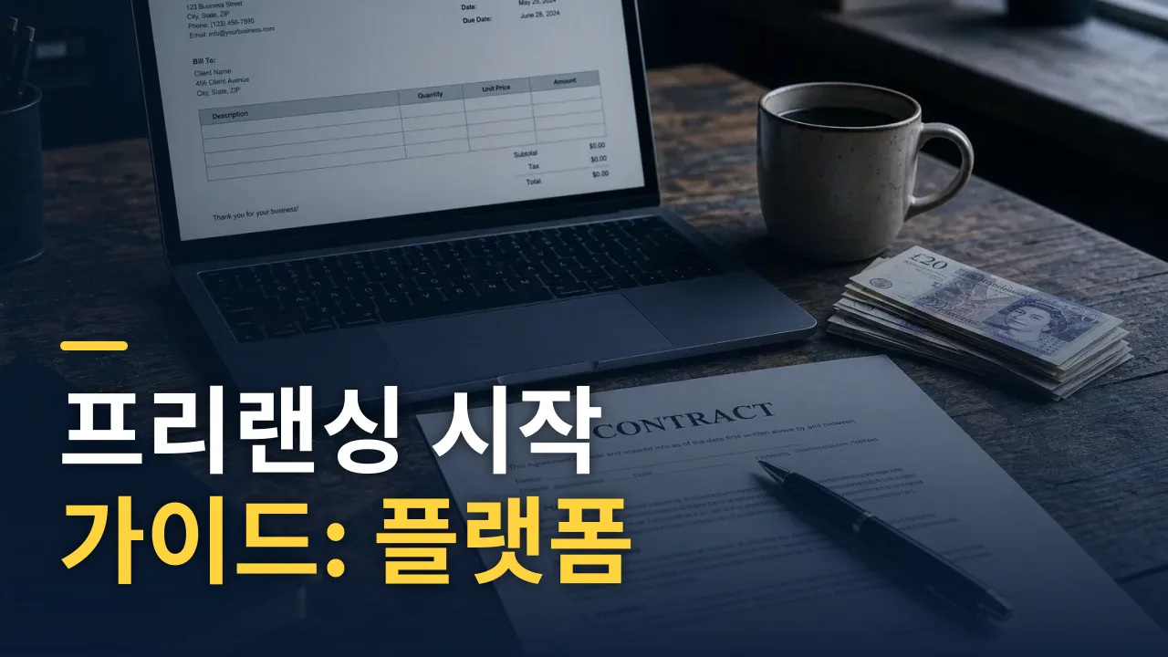 프리랜싱 시작 가이드: 플랫폼 선택부터 계약·세금까지
