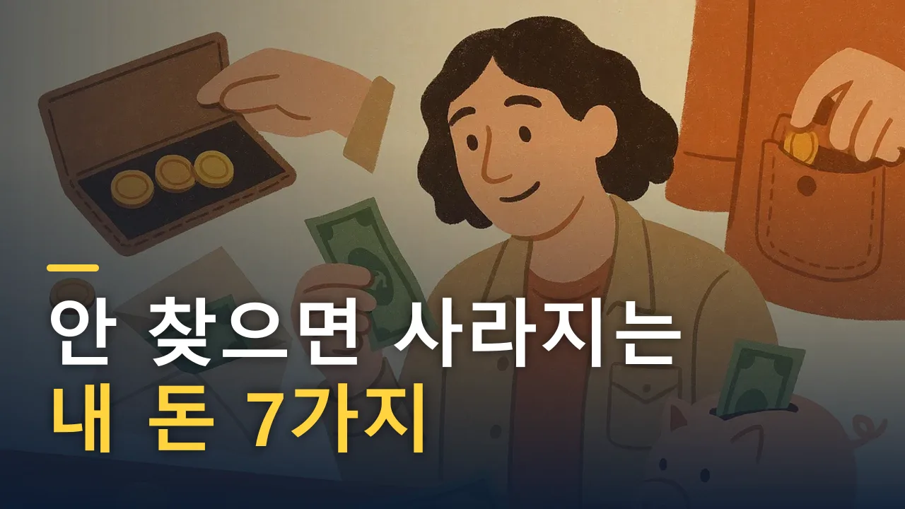 안 찾으면 사라지는 내 돈 7가지 — 숨은 환급금·포인트 찾는 법