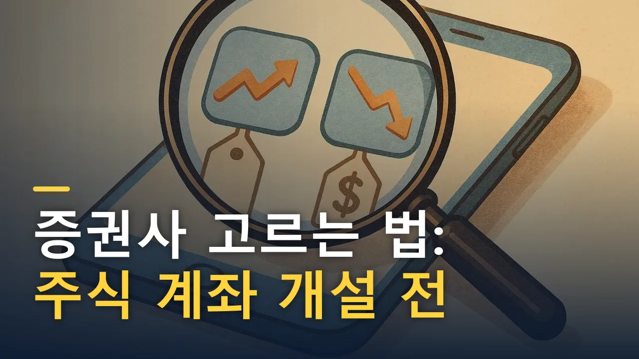 증권사 고르는 법: 주식 계좌 개설 전 비교해야 할 7가지