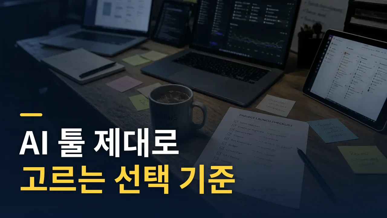 AI 툴 제대로 고르는 선택 기준 완벽 가이드