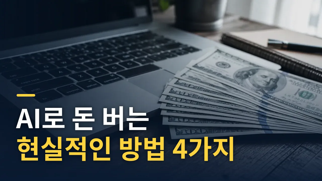 AI로 돈 버는 현실적인 방법 4가지 완전 가이드