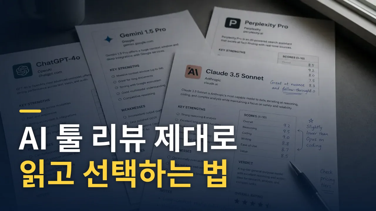 AI 툴 리뷰 제대로 읽고 선택하는 법