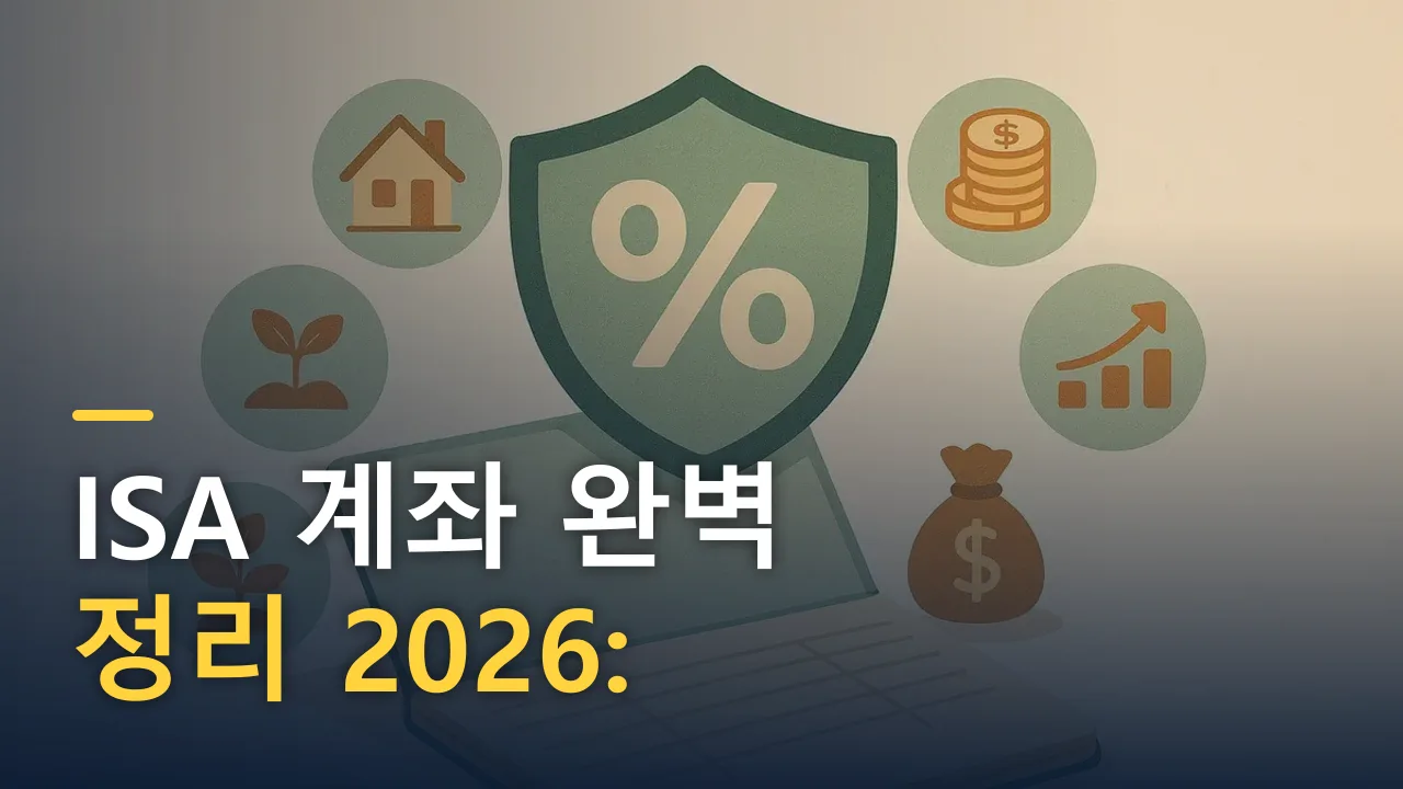 ISA 계좌 완벽 정리 2026: 절세하며 투자하는 만능 통장