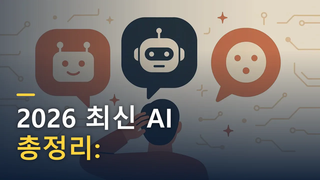 2026 최신 AI 총정리: ChatGPT·클로드·제미나이, 뭘 써야 할까
