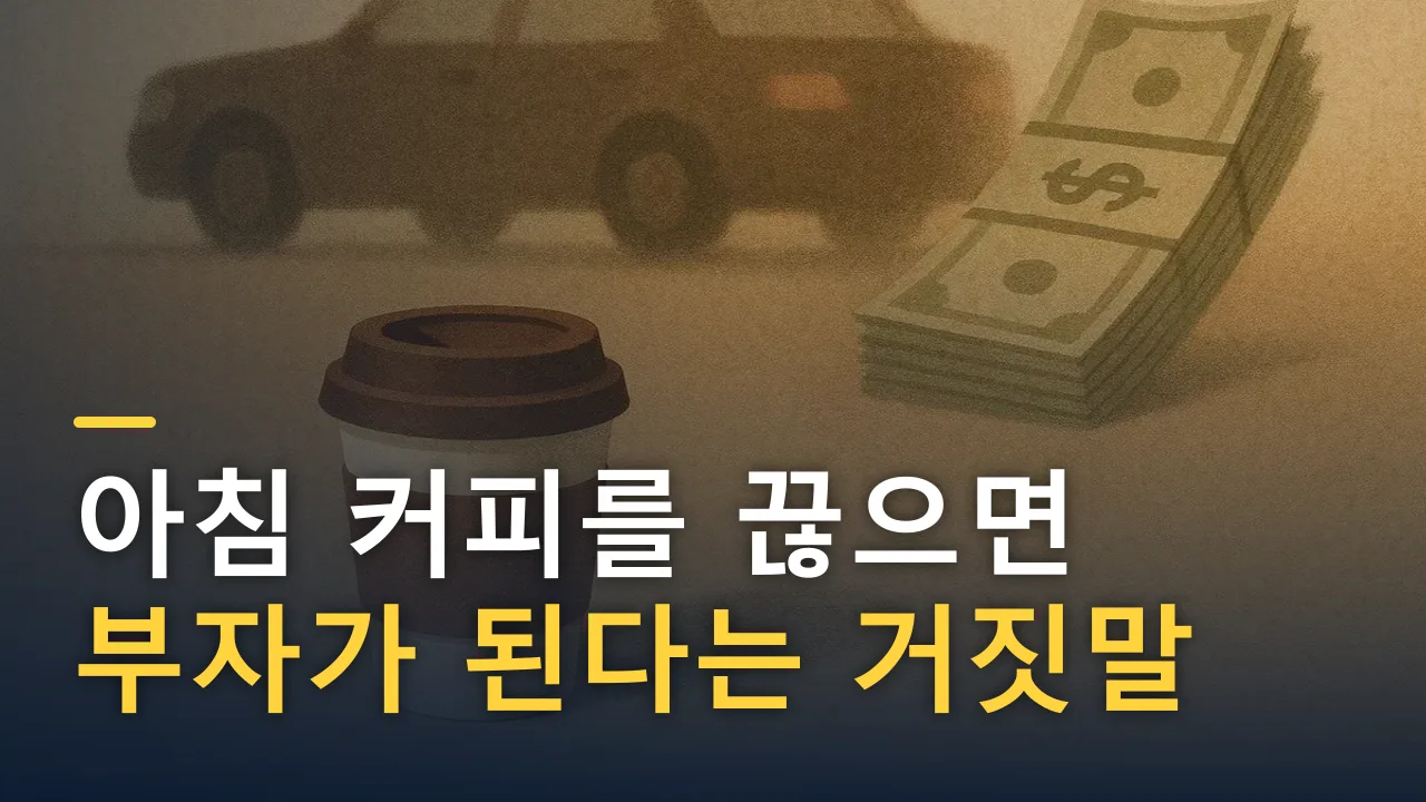 아침 커피를 끊으면 부자가 된다는 거짓말