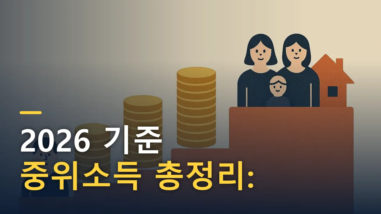 2026 기준 중위소득 총정리: 100·150·180·200·250% 가구별 표
