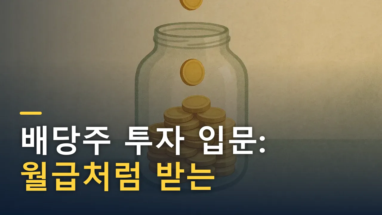 배당주 투자 입문: 월급처럼 받는 현금흐름 만들기