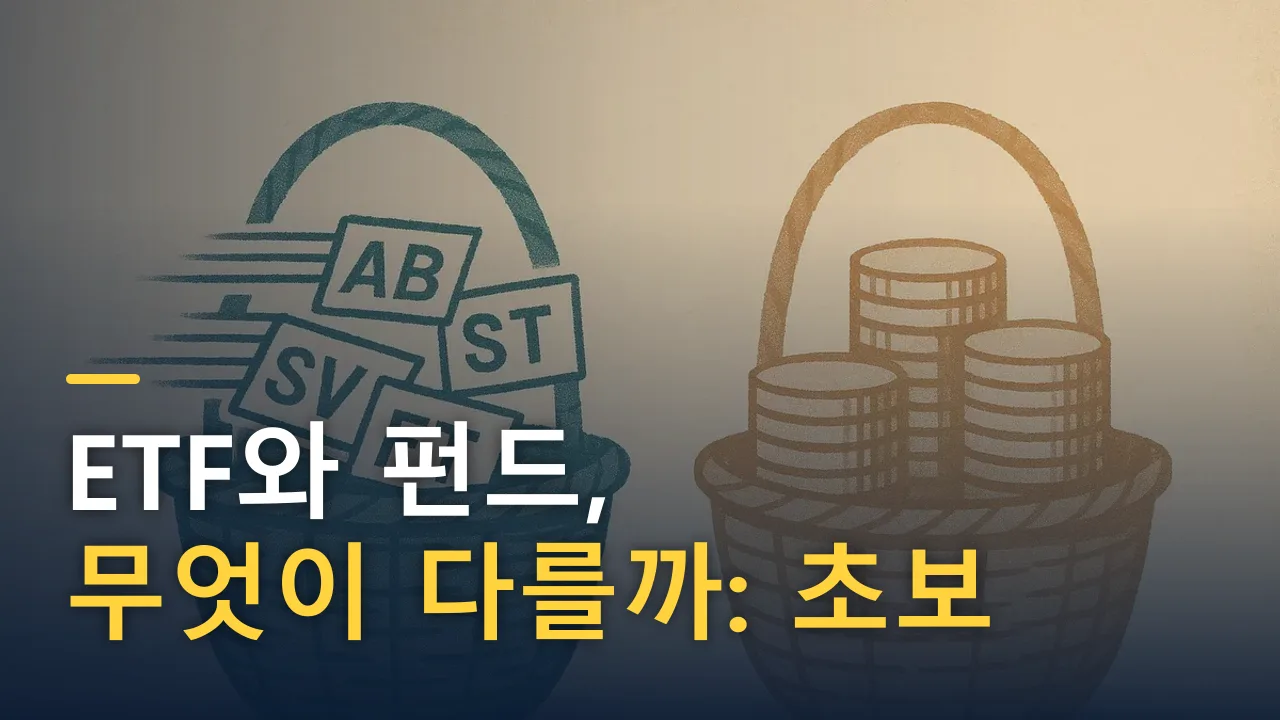 ETF와 펀드, 무엇이 다를까: 초보 투자자를 위한 완벽 비교