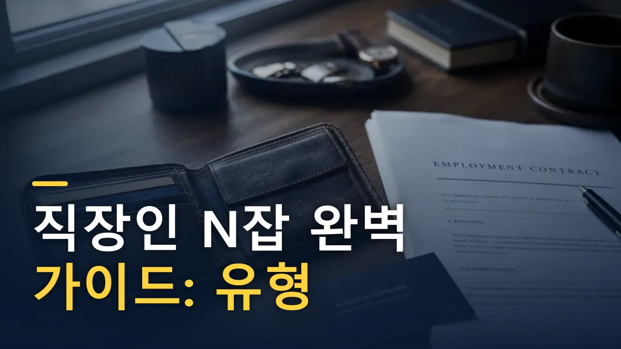 직장인 N잡 완벽 가이드: 유형 선택부터 세금·겸업금지까지