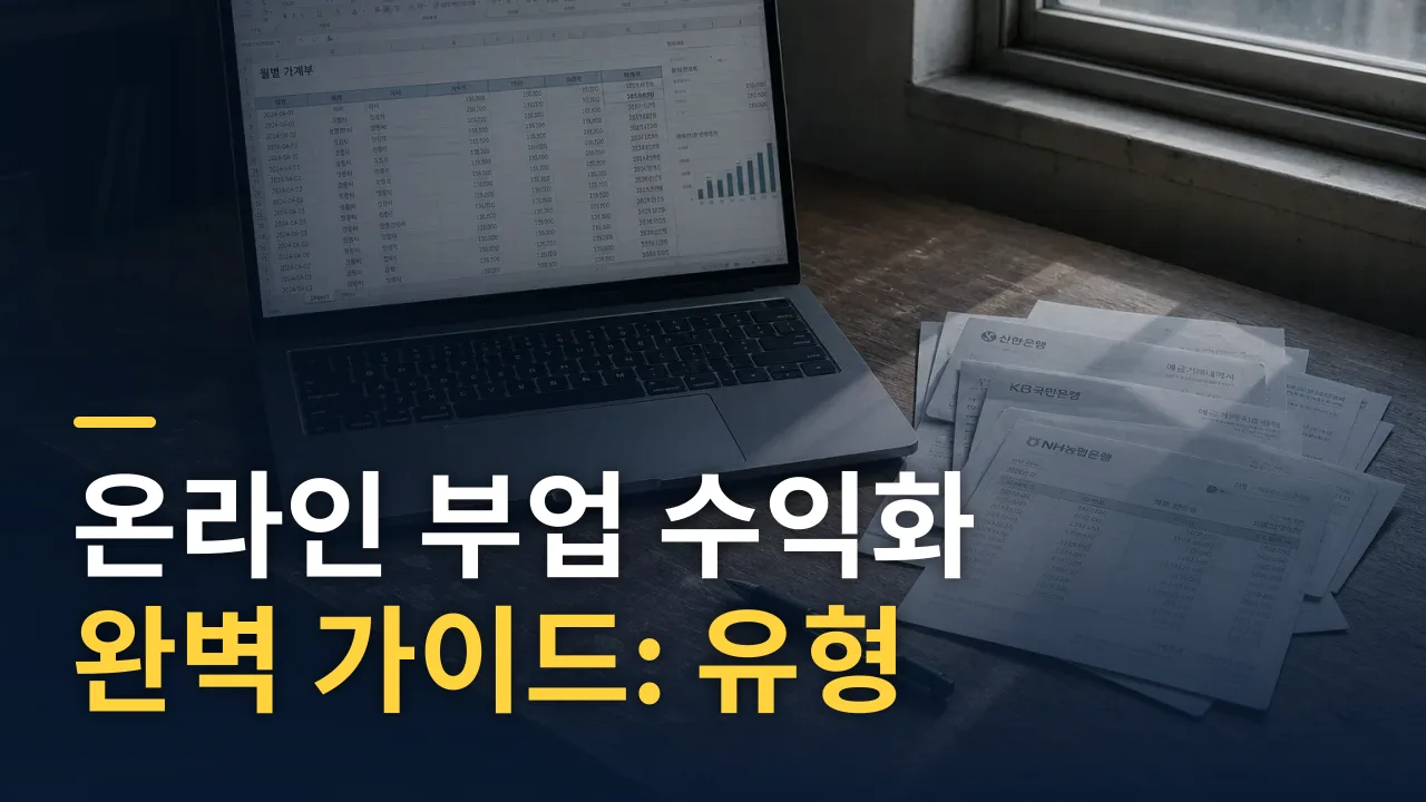 온라인 부업 수익화 완벽 가이드: 유형 선택부터 세금까지
