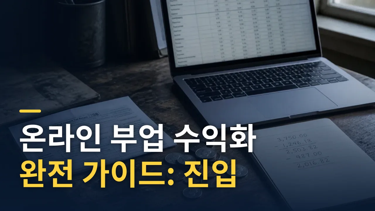 온라인 부업 수익화 완전 가이드: 진입 전략부터 세금까지