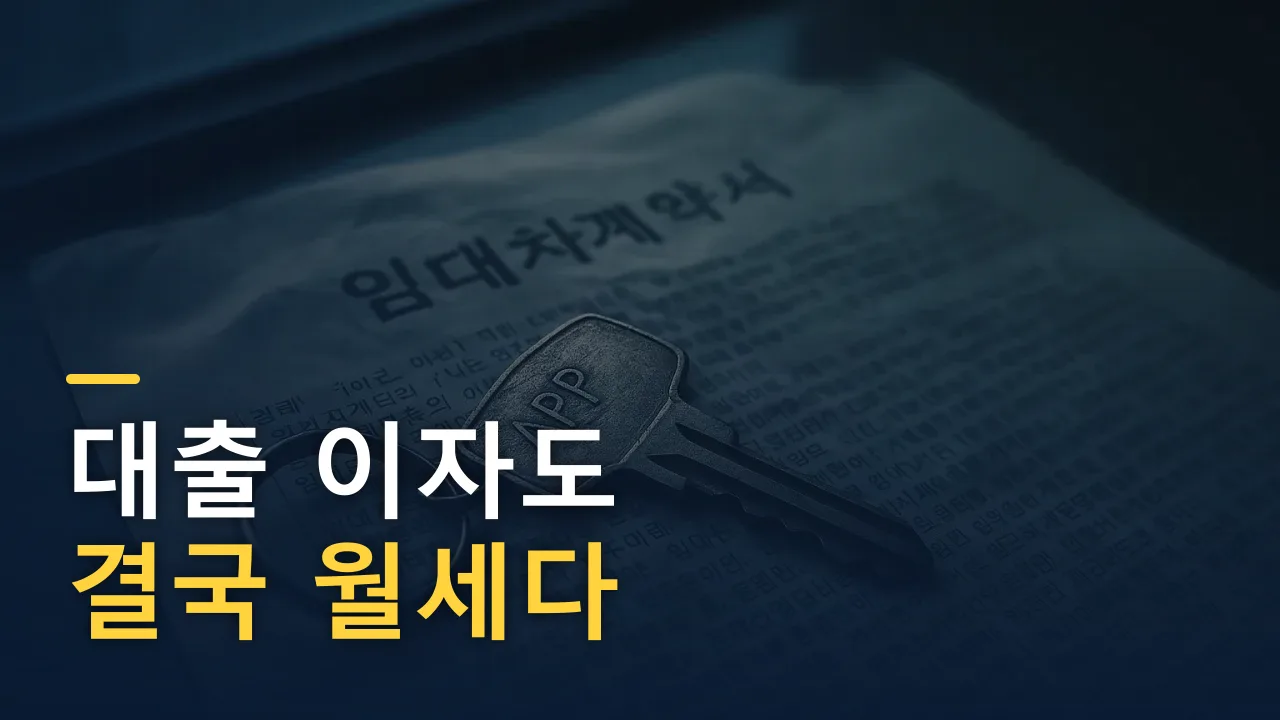 월세는 아깝고 대출 이자는 안 아깝다? — 세 집 살아보고 깨달은 것