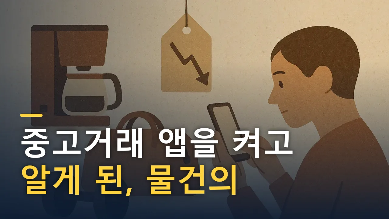 중고거래 앱을 켜고 알게 된, 물건의 진짜 값
