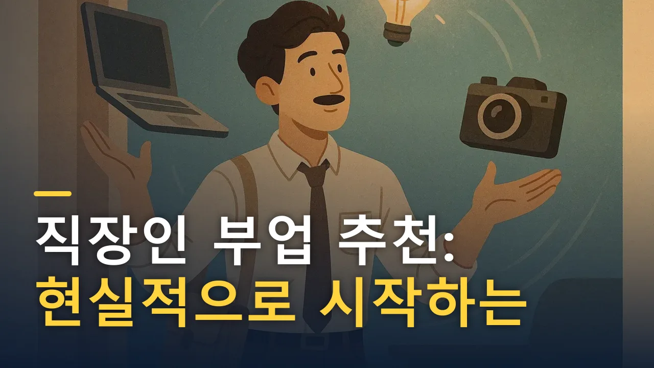 직장인 부업 추천: 현실적으로 시작하는 5가지 유형과 고르는 법