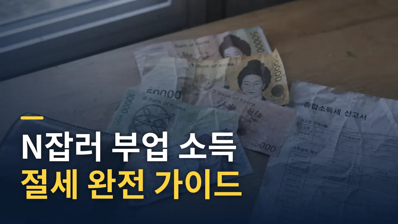 N잡러 부업 소득 절세 완전 가이드