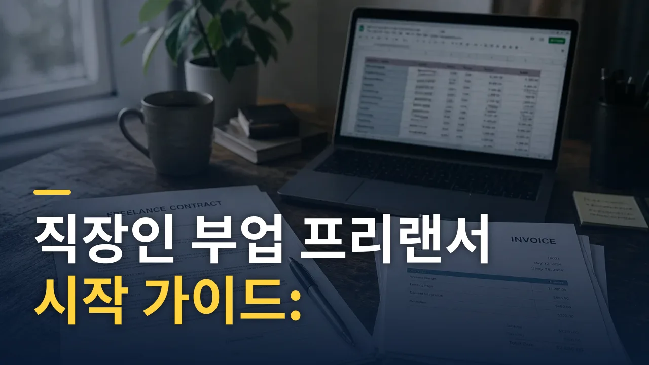 직장인 부업 프리랜서 시작 가이드: 수주·계약·세금 총정리