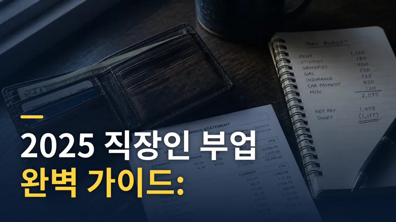직장인 부업 완벽 가이드: 세금·겸업금지·건강보험까지