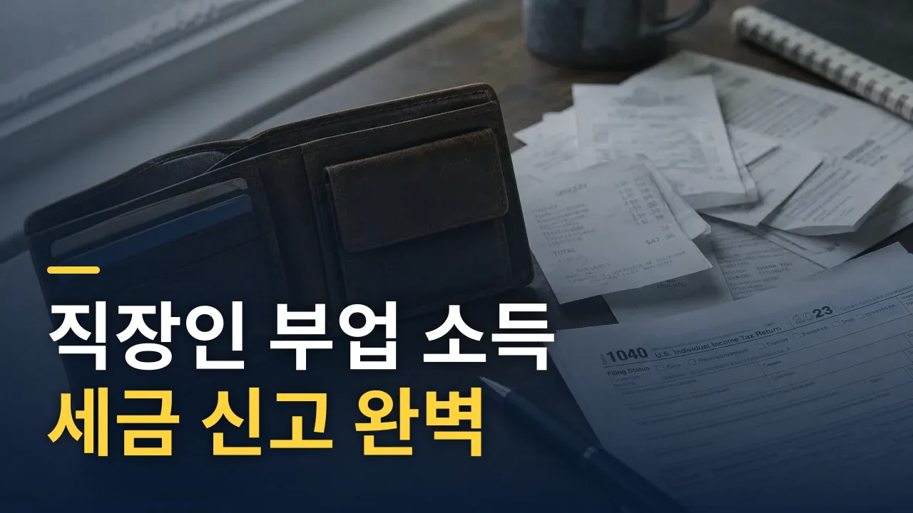 직장인 부업 소득 세금 신고 완벽 가이드: 기타소득·사업소득·지원금까지