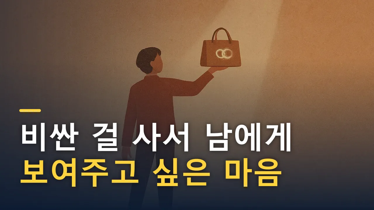 비싼 걸 사서 남에게 보여주고 싶은 마음